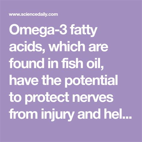 omega 3 for nerve damage.